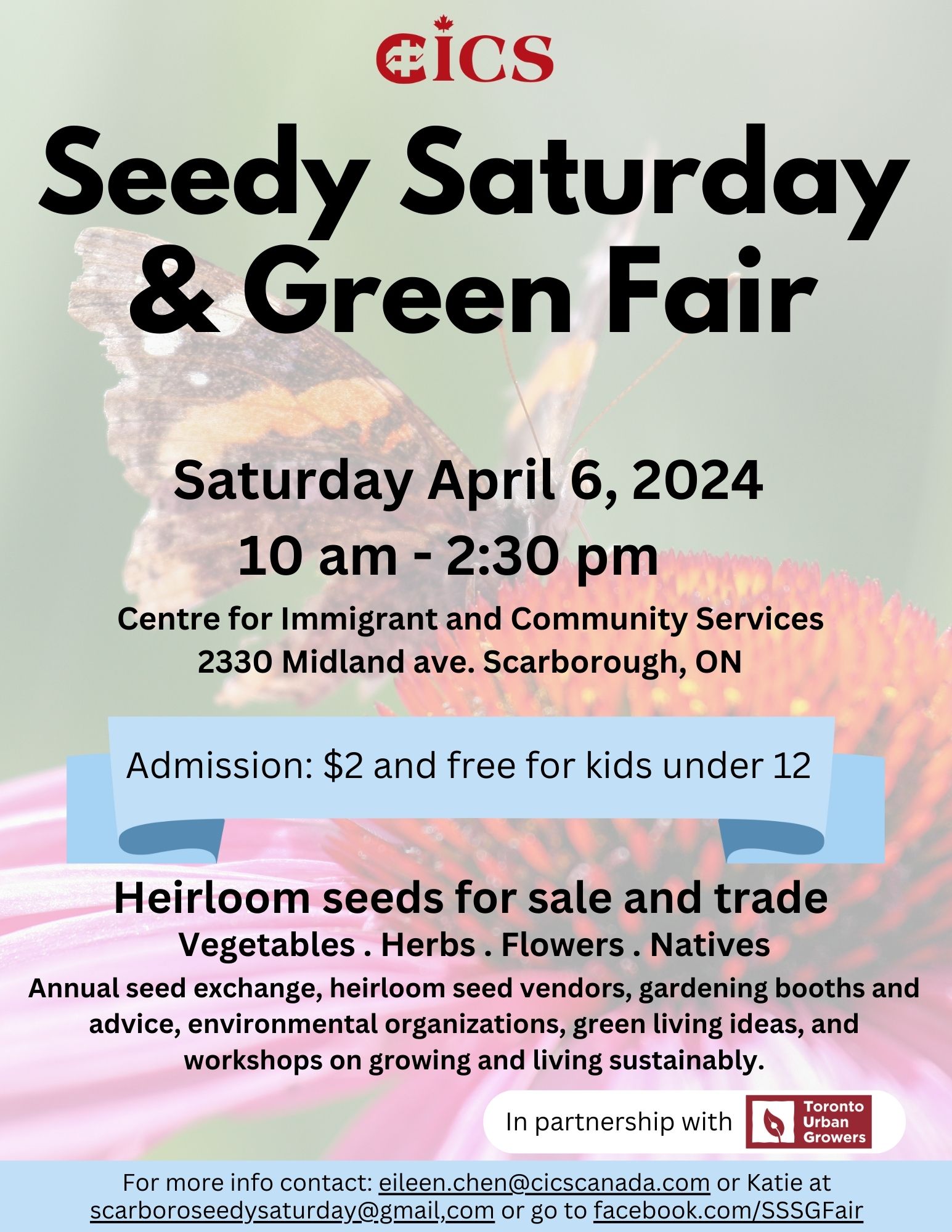 Toronto Seedy Saturdays are coming! News Toronto Urban Growers